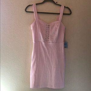 Pink mini dress